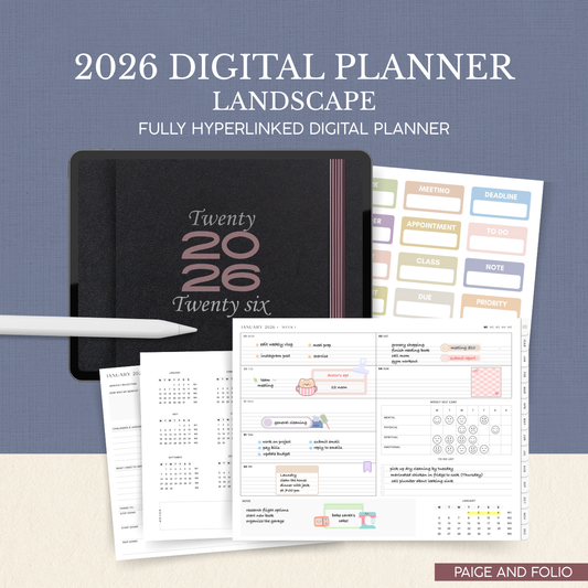 2026 Digital Planner Landscape